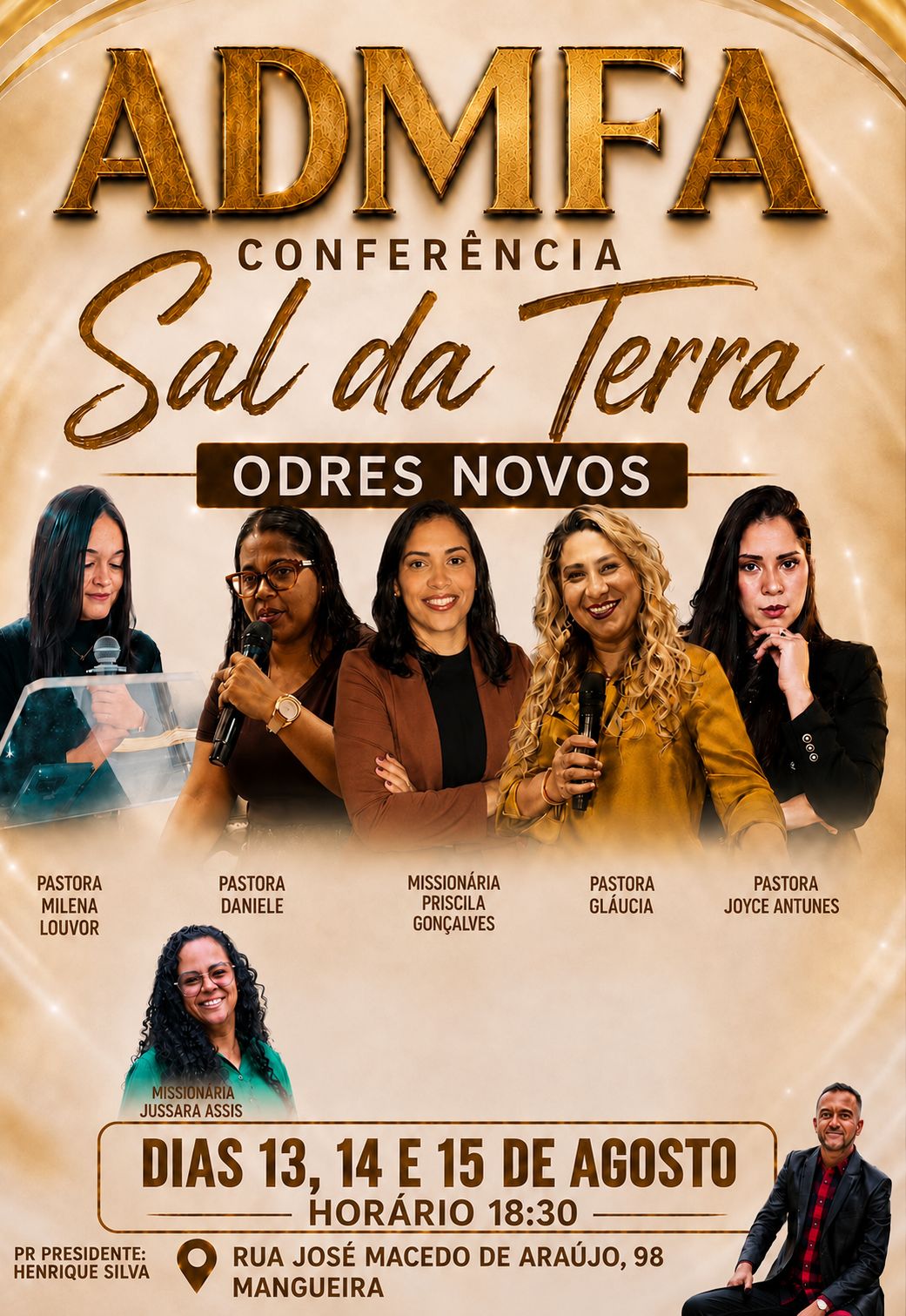 CONFERÊNCIA SAL DA TERRA (TEMA - ODRES NOVOS) A.D.M.F.A